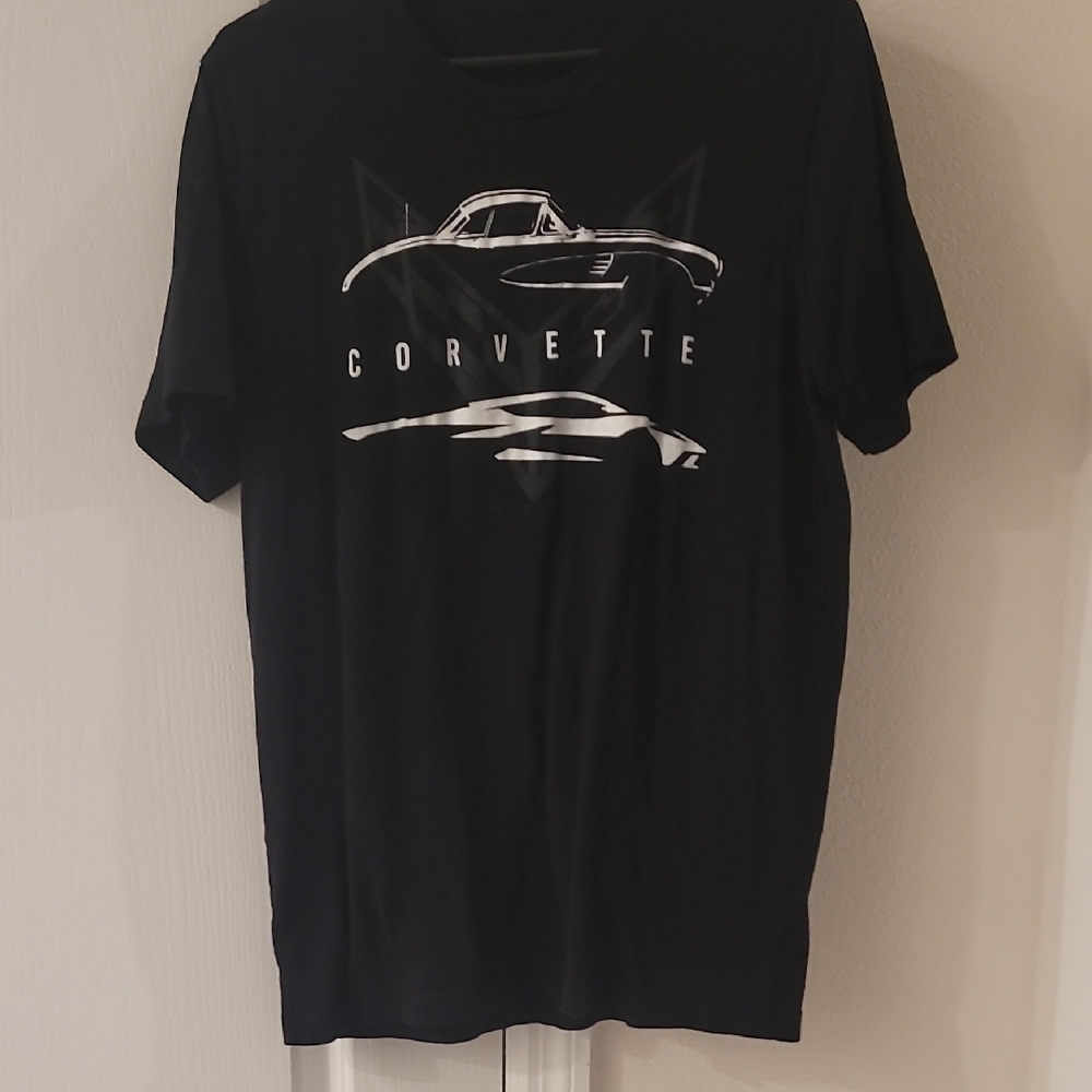 Corvette Black Graphic Tee for Men